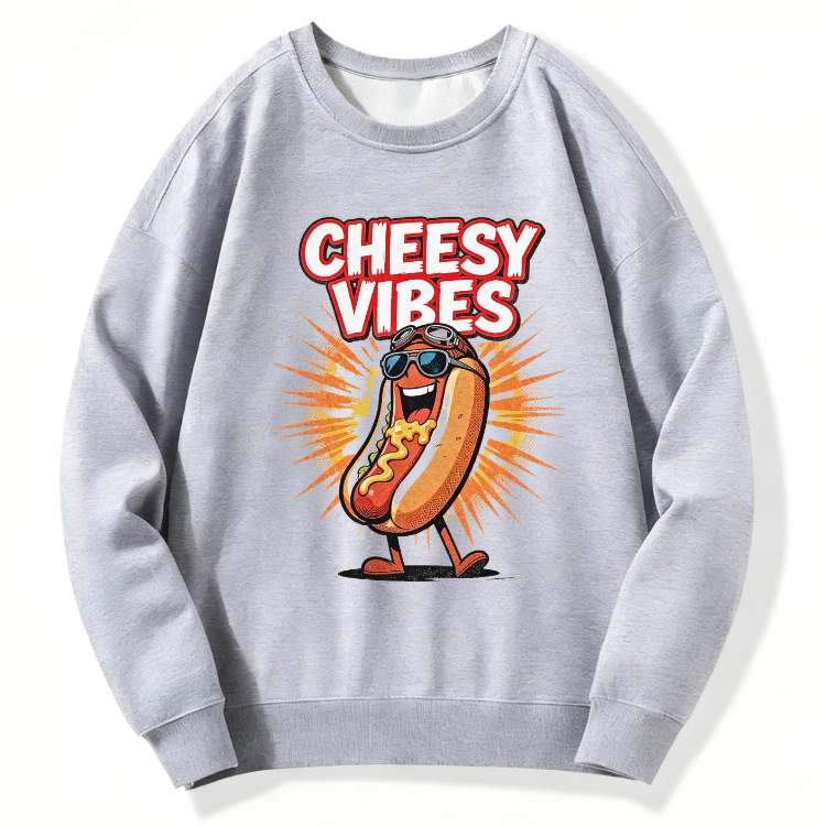 Cheesy Hotdog Vibes Sweatshirt - Image 5
