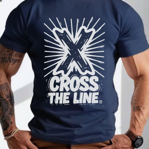 Cross the Line Bold X T-Shirt - Image 3